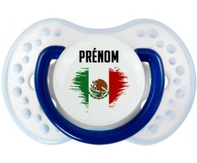 Drapeau effet pinceau Mexique avec prénom Sucete LOVI Dynamic Marine-blanc-bleu classique