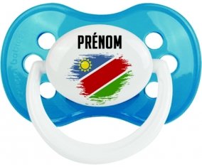 Drapeau effet pinceau Namibie avec prénom Sucete Anatomique Cyan classique