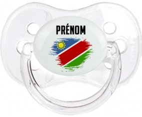 Drapeau effet pinceau Namibie avec prénom Sucete Cerise Transparent classique