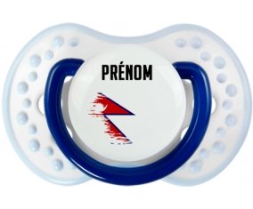Drapeau effet pinceau Népal avec prénom Sucette LOVI Dynamic Marine-blanc-bleu classique
