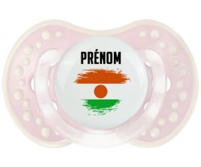 Drapeau effet pinceau Niger avec prénom Sucette LOVI Dynamic Retro-rose-tendre classique