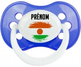 Drapeau effet pinceau Niger avec prénom : Sucette Anatomique personnalisée