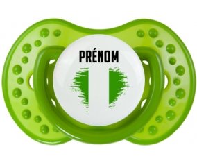 Drapeau effet pinceau Nigeria avec prénom : Sucette LOVI Dynamic personnalisée