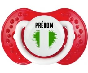 Drapeau effet pinceau Nigeria avec prénom Sucete LOVI Dynamic Blanc-rouge classique