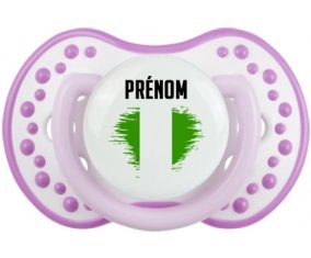 Drapeau effet pinceau Nigeria avec prénom Sucete LOVI Dynamic Blanc-mauve classique