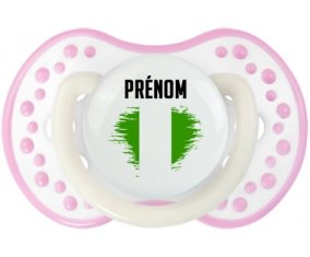 Drapeau effet pinceau Nigeria avec prénom Sucete LOVI Dynamic Blanc-rose phosphorescente
