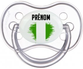 Drapeau effet pinceau Nigeria avec prénom Sucete Anatomique Transparente classique