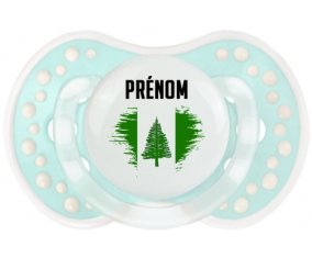 Drapeau effet pinceau l'ile de Norfolk avec prénom Sucette LOVI Dynamic Retro-turquoise-lagon classique