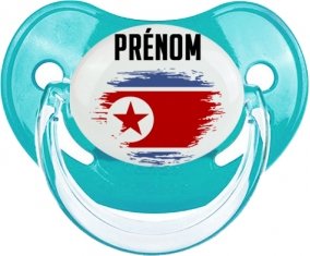 Drapeau effet pinceau Irlande du Nord avec prénom : Sucette Physiologique personnalisée