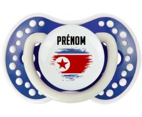 Drapeau effet pinceau Irlande du Nord avec prénom Sucette LOVI Dynamic Bleu-marine phosphorescente