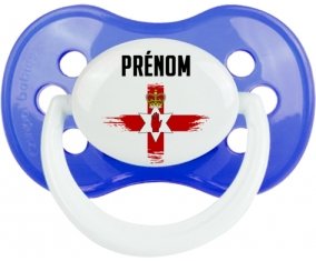 Drapeau effet pinceau Îles Mariannes du Nord avec prénom : Sucette Anatomique personnalisée