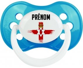 Drapeau effet pinceau Îles Mariannes du Nord avec prénom Sucete Anatomique Cyan classique