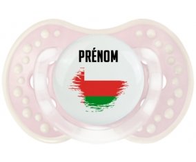 Drapeau effet pinceau Oman avec prénom Sucette LOVI Dynamic Retro-rose-tendre classique