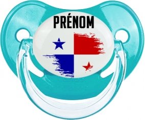 Drapeau effet pinceau Panama avec prénom : Sucette Physiologique personnalisée