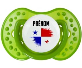 Drapeau effet pinceau Panama avec prénom : Sucette LOVI Dynamic personnalisée
