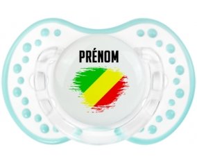 Drapeau effet pinceau République du Congo avec prénom Sucette LOVI Dynamic Retro-blanc-lagon classique
