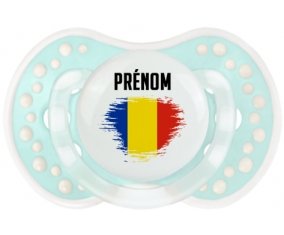 Drapeau effet pinceau Roumanie avec prénom Sucete LOVI Dynamic Retro-turquoise-lagon classique