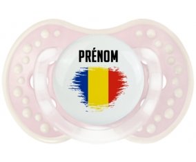 Drapeau effet pinceau Roumanie avec prénom Sucete LOVI Dynamic Retro-rose-tendre classique