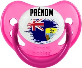 Drapeau effet pinceau Sainte-Hélène avec prénom Sucete Physiologique Rose phosphorescente