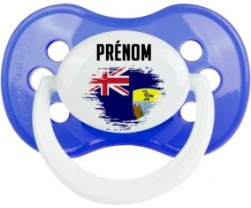 Drapeau effet pinceau Sainte-Hélène avec prénom : Sucette Anatomique personnalisée