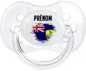 Drapeau effet pinceau Sainte-Hélène avec prénom Sucette Cerise Transparent classique