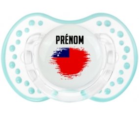 Drapeau effet pinceau Samoa avec prénom Sucette LOVI Dynamic Retro-blanc-lagon classique