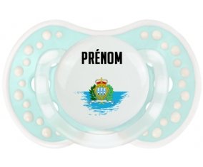 Drapeau effet pinceau Saint Marin avec prénom Sucete LOVI Dynamic Retro-turquoise-lagon classique