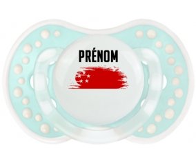 Drapeau effet pinceau Singapour avec prénom Sucete LOVI Dynamic Retro-turquoise-lagon classique