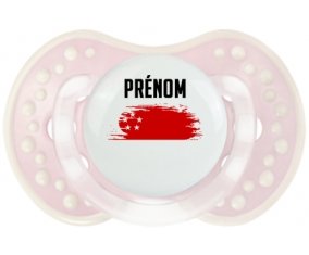 Drapeau effet pinceau Singapour avec prénom Sucete LOVI Dynamic Retro-rose-tendre classique