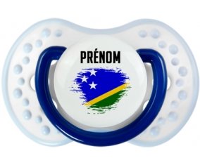 Drapeau effet pinceau îles Salomon avec prénom Sucete LOVI Dynamic Marine-blanc-bleu classique
