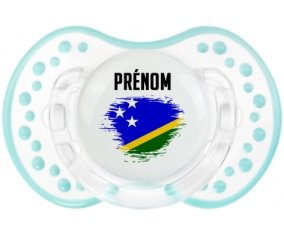 Drapeau effet pinceau îles Salomon avec prénom Sucete LOVI Dynamic Retro-blanc-lagon classique