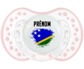 Drapeau effet pinceau îles Salomon avec prénom Sucete LOVI Dynamic Retro-blanc-rose-tendre classique
