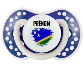 Drapeau effet pinceau îles Salomon avec prénom Sucete LOVI Dynamic Bleu-marine phosphorescente
