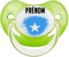 Drapeau effet pinceau Somalie avec prénom Sucete Physiologique Vert classique