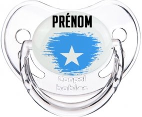 Drapeau effet pinceau Somalie avec prénom Sucete Physiologique Transparent classique
