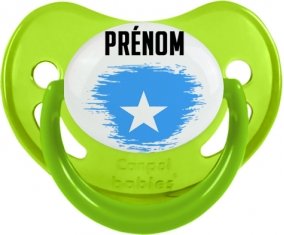 Drapeau effet pinceau Somalie avec prénom Sucete Physiologique Vert phosphorescente