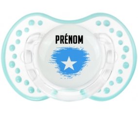 Drapeau effet pinceau Somalie avec prénom Tétine LOVI Dynamic Retro-blanc-lagon classique