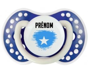 Drapeau effet pinceau Somalie avec prénom Tétine LOVI Dynamic Bleu-marine phosphorescente