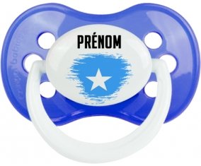 Drapeau effet pinceau Somalie avec prénom : Sucette Anatomique personnalisée
