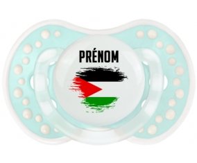 Drapeau effet pinceau État de Palestine avec prénom Sucete LOVI Dynamic Retro-turquoise-lagon classique