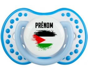 Drapeau effet pinceau État de Palestine avec prénom Sucete LOVI Dynamic Blanc-bleu phosphorescente
