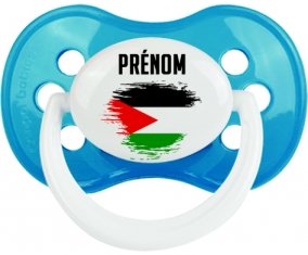 Drapeau effet pinceau État de Palestine avec prénom Sucete Anatomique Cyan classique