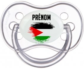 Drapeau effet pinceau État de Palestine avec prénom Sucete Anatomique Transparente classique