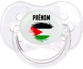 Drapeau effet pinceau État de Palestine avec prénom Sucete Cerise Transparent classique