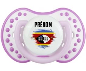Drapeau effet pinceau Swaziland avec prénom Sucete LOVI Dynamic Blanc-mauve classique