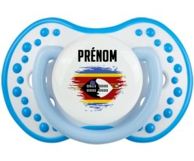 Drapeau effet pinceau Swaziland avec prénom Sucete LOVI Dynamic Blanc-bleu phosphorescente