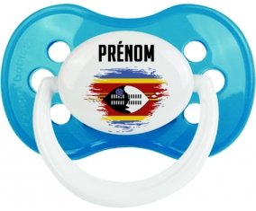 Drapeau effet pinceau Swaziland avec prénom Sucete Anatomique Cyan classique