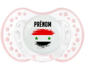Drapeau effet pinceau République arabe syrienne avec prénom Sucette LOVI Dynamic Retro-blanc-rose-tendre classique