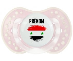 Drapeau effet pinceau République arabe syrienne avec prénom Sucette LOVI Dynamic Retro-rose-tendre classique