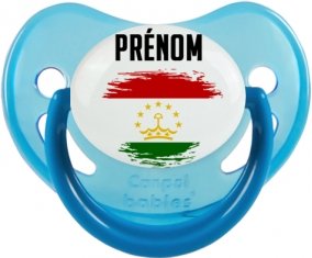 Drapeau effet pinceau Tadjikistan avec prénom Sucete Physiologique Bleue phosphorescente